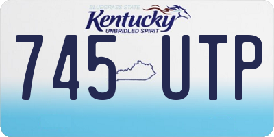 KY license plate 745UTP