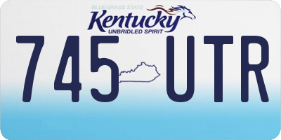 KY license plate 745UTR