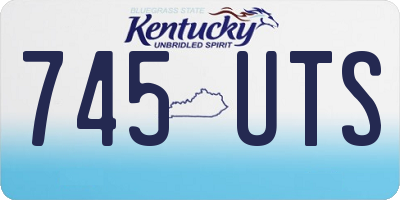 KY license plate 745UTS