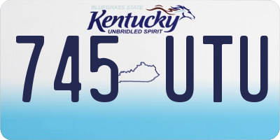KY license plate 745UTU
