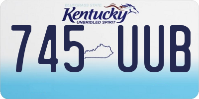 KY license plate 745UUB