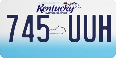 KY license plate 745UUH