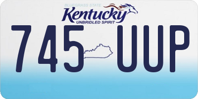 KY license plate 745UUP
