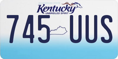 KY license plate 745UUS