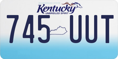 KY license plate 745UUT