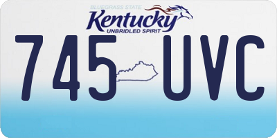 KY license plate 745UVC