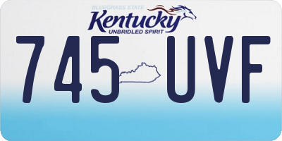 KY license plate 745UVF