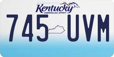 KY license plate 745UVM