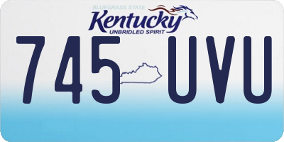 KY license plate 745UVU