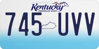 KY license plate 745UVV