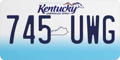 KY license plate 745UWG