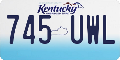 KY license plate 745UWL