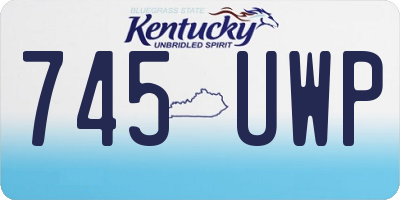 KY license plate 745UWP