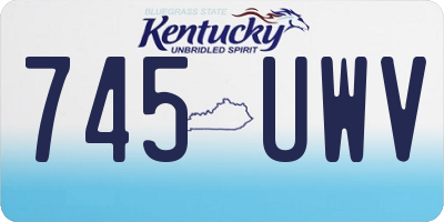 KY license plate 745UWV