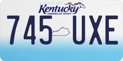 KY license plate 745UXE
