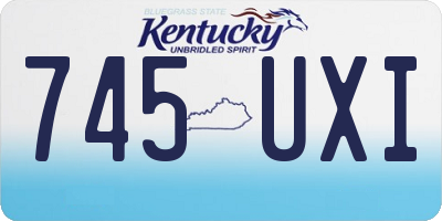 KY license plate 745UXI