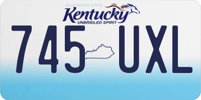 KY license plate 745UXL