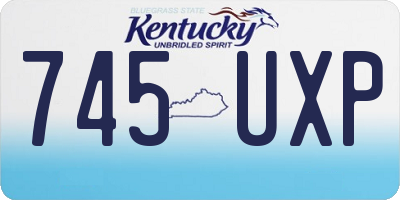 KY license plate 745UXP