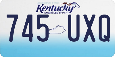 KY license plate 745UXQ