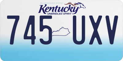 KY license plate 745UXV