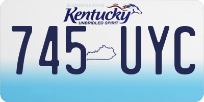 KY license plate 745UYC