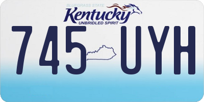 KY license plate 745UYH