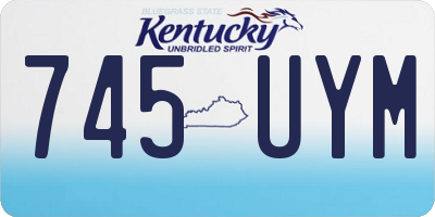 KY license plate 745UYM
