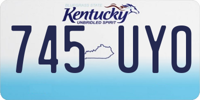 KY license plate 745UYO