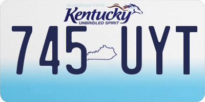 KY license plate 745UYT