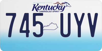 KY license plate 745UYV