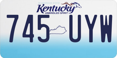 KY license plate 745UYW