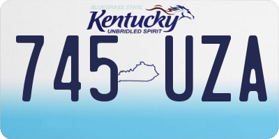 KY license plate 745UZA