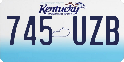 KY license plate 745UZB