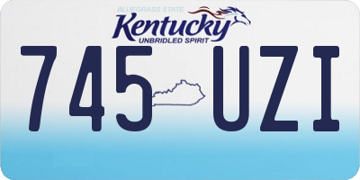 KY license plate 745UZI