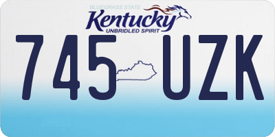 KY license plate 745UZK