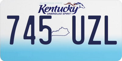 KY license plate 745UZL