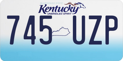 KY license plate 745UZP