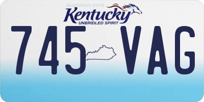 KY license plate 745VAG