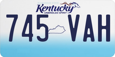 KY license plate 745VAH