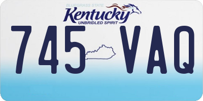 KY license plate 745VAQ