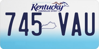 KY license plate 745VAU