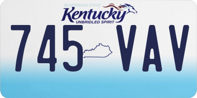 KY license plate 745VAV