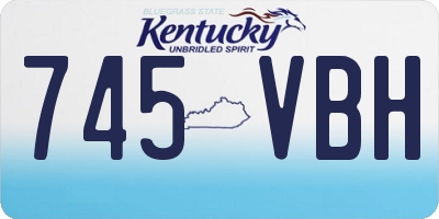 KY license plate 745VBH