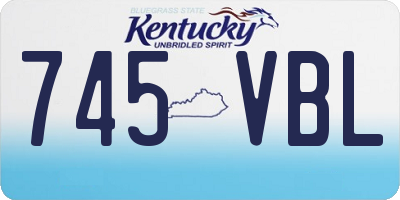 KY license plate 745VBL