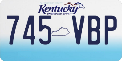 KY license plate 745VBP