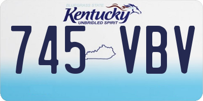 KY license plate 745VBV
