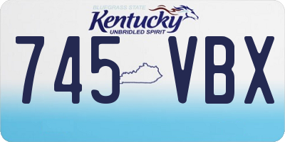 KY license plate 745VBX
