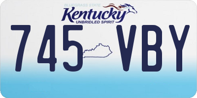 KY license plate 745VBY