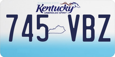 KY license plate 745VBZ