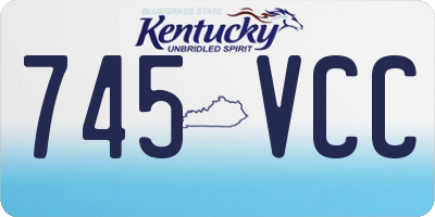 KY license plate 745VCC